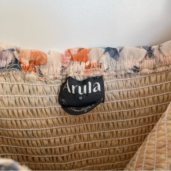 🆕 NWT Arula LOLAH Tiered Smocked Floral Maxi Dress B 2X XXL 18 Plus Sexy Slit - Picture 6 of 11